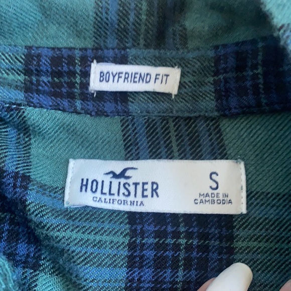 green and blue flannel - Picture 2 of 3